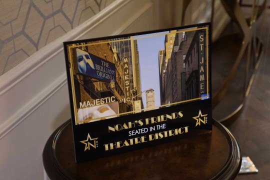 Theatre District Lounge Sign for Broadway Themed Bar Mitzvah