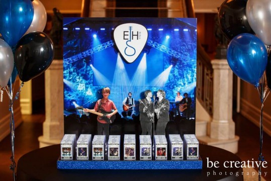 Concert Stage Display with VIP Pass Place Cards
