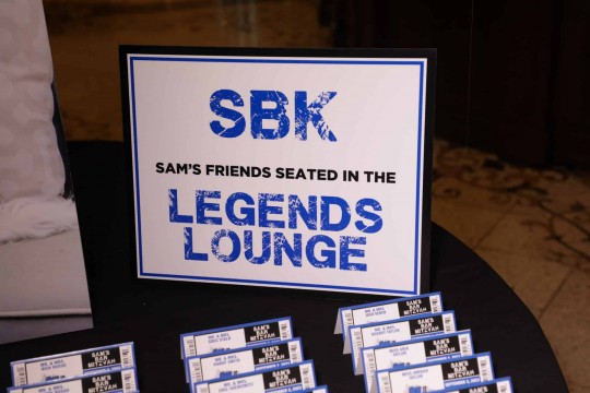 Custom Lounge Sign for Sports Themed Bar Mitzvah