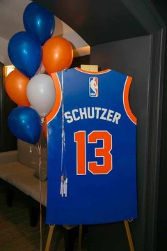 Custom Knicks Jersey Sign in Board for Basketball Themed Bar Mitzvah