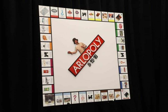 Custom Monopoly Board Sign in Board