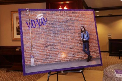 Blowup Photo Sign in Board with Glittered Border