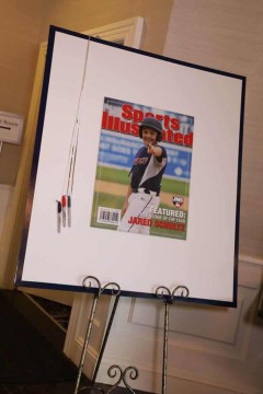 Baseball Themed Sign in Board with Custom Imaged Sports Illustrated Magazine Cover