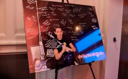 Acrylic Photo Sign in Board for Sneaker Themed Bar Mitzvah