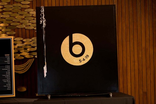 Bar Mitzvah Sign in Board with Custom Beats Themed Logo & Date