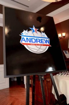Basketball Themed Bar Mitzvah Sign in Board with Custom Logo