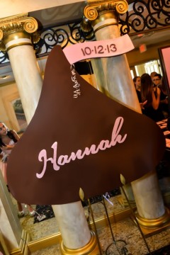 Hershey Kiss Shaped Sign in Board for Chocolate Themed Bat Mitzvah