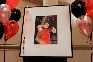 Magic Themed Sign in Board with Custom Imaged Magazine Cover