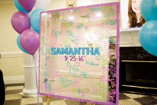 Mirror Sign in Board with Glittered Name, Date & Border