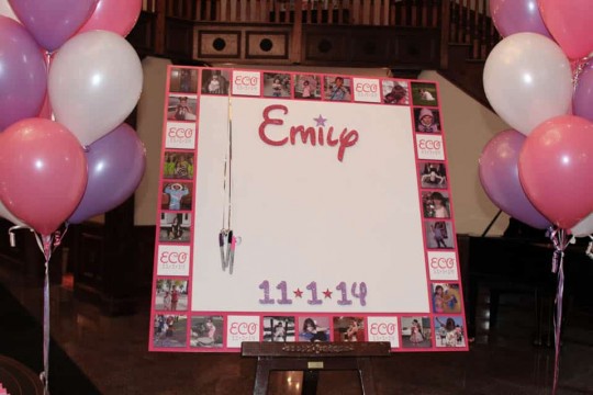 Bat Mitzvah Sign in Board with Photo & Logo Border