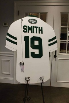 Jets Jersey Sign in Board with Custom Number & Name