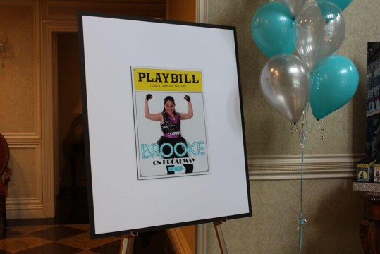 Custom Playbill Sign in Board for Broadway Themed Bat Mitzvah