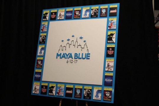 Playbill Border Sign in Board for Broadway Themed Bat Mitzvah