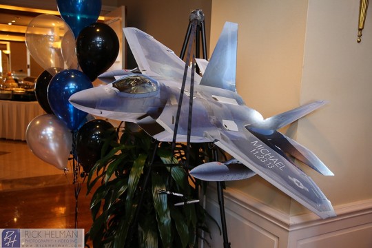 Fighter Jet Sign in Board for Airplane Themed Bar Mitzvah