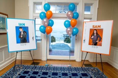 Fire & Ice B'nai Mitzvah Sign in Boards with Blowup Photo