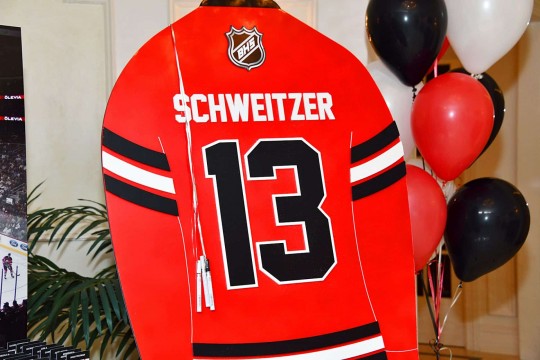 Hockey Jersey Sign in Board for Devils Themed Bar Mitzvah