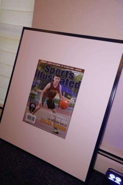 Custom Sports Illustrated Magazine Cover Sign in Board for Basketball Themed Bar Mitzvah
