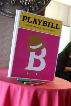 Broadway Themed Playbill Sign in Book with Custom Logo