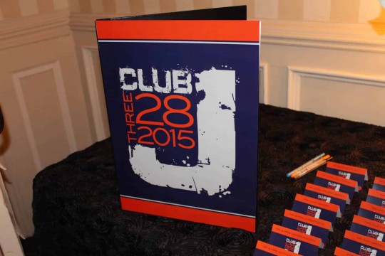 Club Themed Bar Mitzvah Sign in Book with Custom Logo Cover