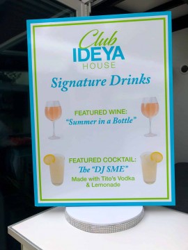 Custom Drink Bar Sign with Cocktails