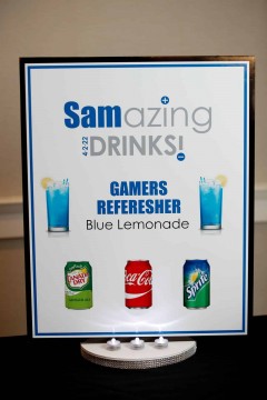 Custom Signature Drink Sign for Video Game Themed Bar Mitzvah