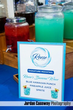 Signature Drink Sign with Custom Logo for Swim Themed Bat Mitzvah