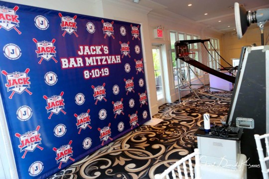 Sports Themed Step & Repeat Backdrop with Custom Logos