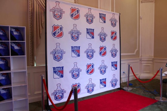 Rangers Themed Step & Repeat Backdrop with Custom Logos