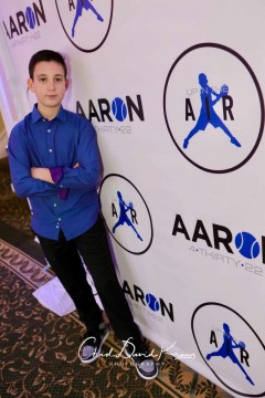 Tennis Themed Step & Repeat for Bar Mitzvah at Scarsdale Golf Club