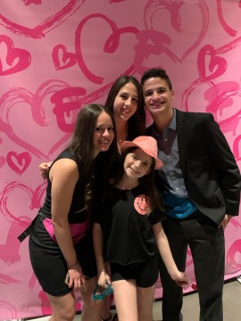 Custom Step & Repeat with Multiple Hearts Photo Op for Bat Mitzvah Decor