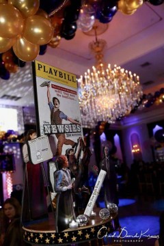NewsiesThemed Diorama Centerpiece for Broadway Themed Bar Mitzvah