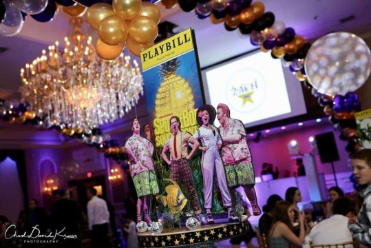 Spongebob Themed Diorama Centerpiece for Broadway Themed Bar Mitzvah