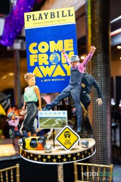 Come From Away Themed Diorama Centerpiece for Broadway Themed Mitzvah
