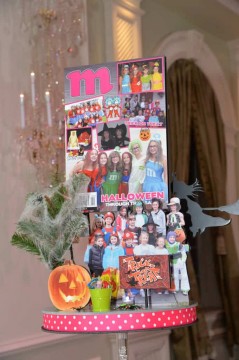 Halloween Themed Magazine Diorama Centerpiece