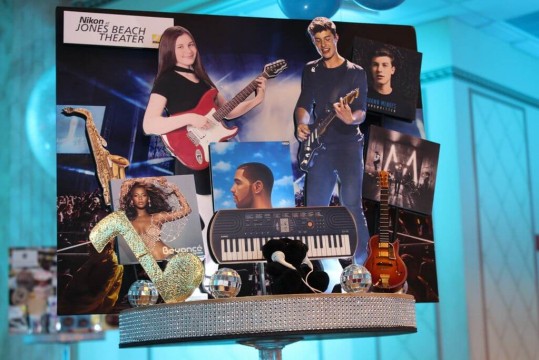 Music Themed Diorama Centerpiece with Photos & Props