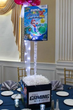 Super Mario Themed Centerpiece for Video Game Themed Bar Mitzvah