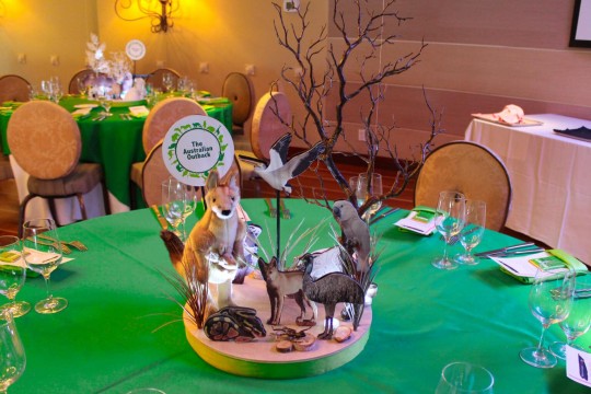 Animal Themed Centerpiece with 3D Cutouts and Props