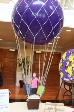 Hot Air Balloon Centerpiece for Travel Themed Bat Mitzvah