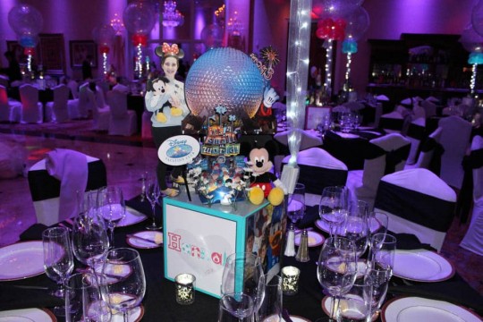 Everything Girl Disney Themed Centerpiece with 3D Topper Scene