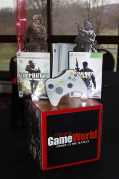 Call of Duty Video Game Themed Photo Cube Centerpiece with Custom Logo & Toppers