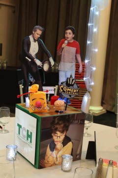 Comedy Themed Centerpiece for Everything Boy Bar Mitzvah