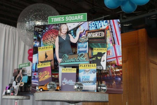 Times Square Themed Diorama for NYC Themed Bat Mitzvah