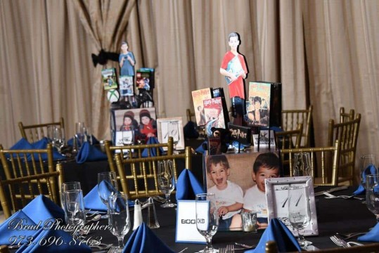 Harry Potter Themed Centerpiece for Everything Boy Themed B'nai Mitzvah