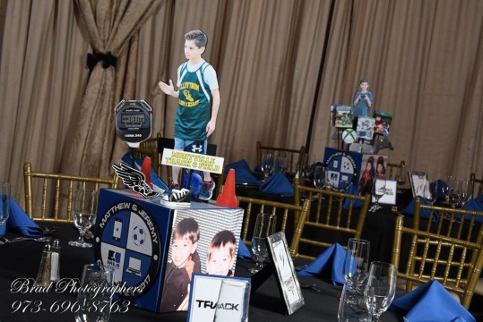 Track Themed Centerpiece for Everything Boy Themed B'nai Mitzvah